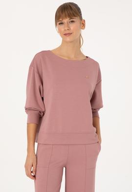 Kadın Gül Kurusu Bisiklet Yaka Sweatshirt - 50314210031