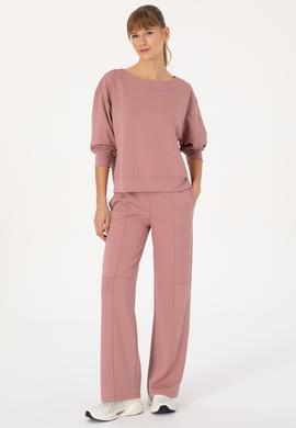 Kadın Gül Kurusu Bisiklet Yaka Sweatshirt - 50314210031