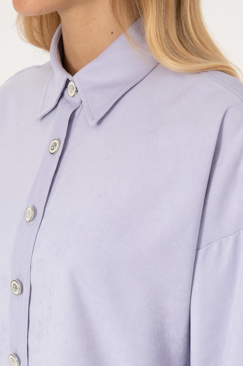 Kadın MOR Uzun Kollu Gömlek