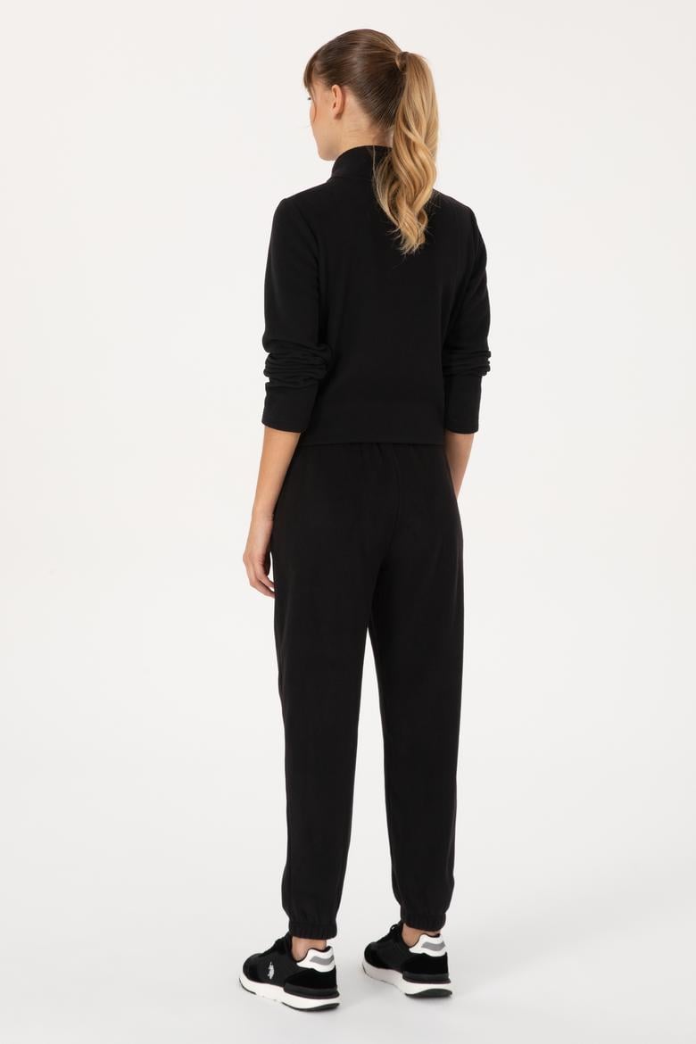 Kadın Siyah Polar Jogger Eşofman Altı - 50318758007