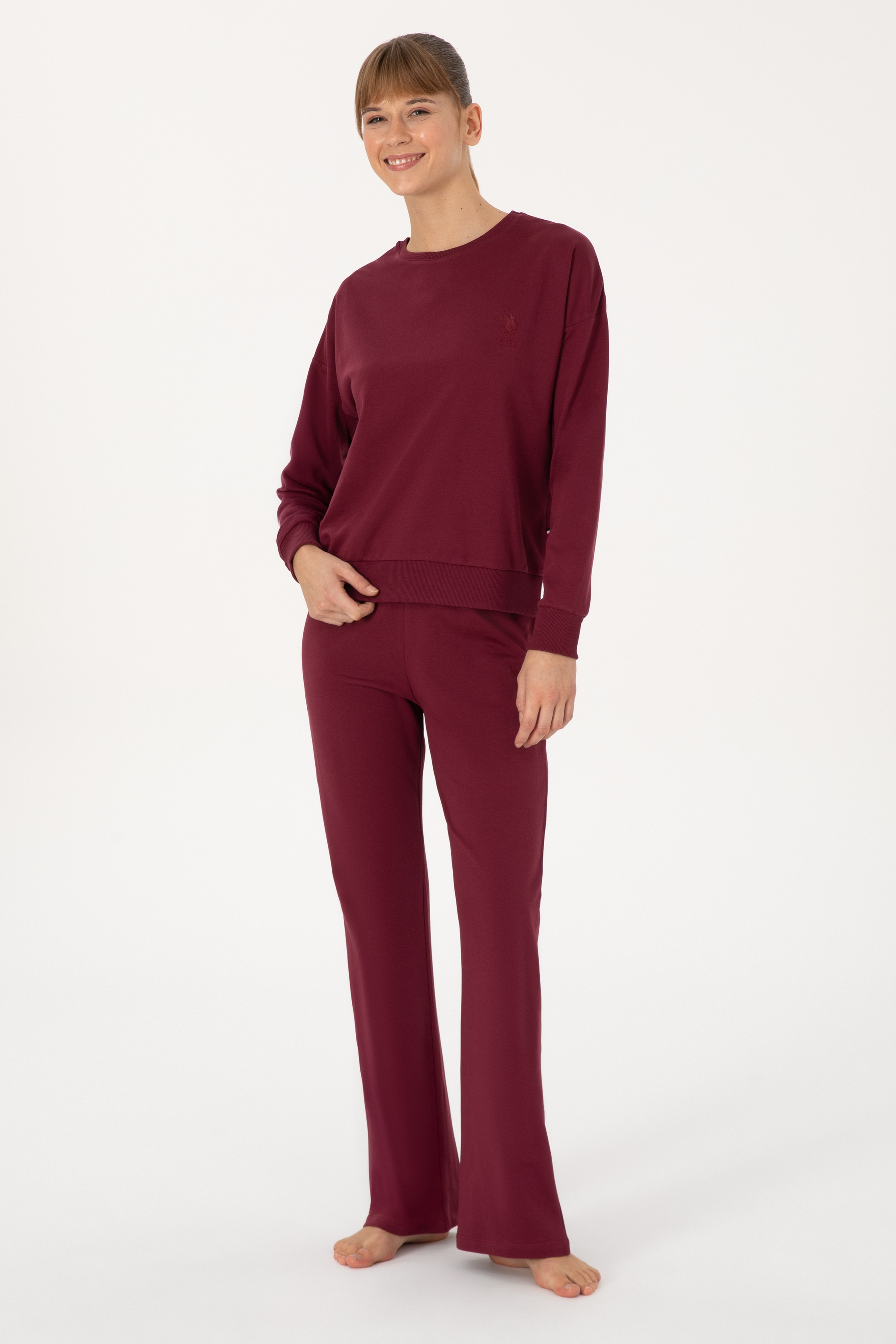 Kadın Vişne Yılbaşı Temalı Pijama Takımı - Image 1