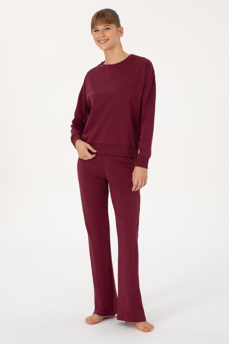 Kadın Vişne Yılbaşı Temalı Pijama Takımı