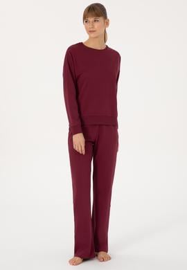 Kadın Vişne Yılbaşı Temalı Pijama Takımı - 50318899004