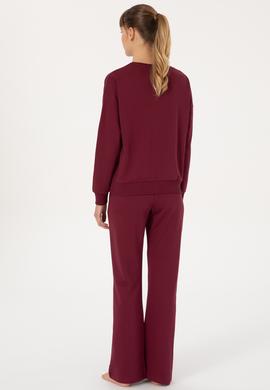 Kadın Vişne Yılbaşı Temalı Pijama Takımı - 50318899004