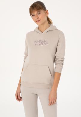 Kadın Taş Şardonlu Kapüşonlu Basic Sweatshirt - 50313566071