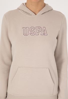 Kadın Taş Şardonlu Kapüşonlu Basic Sweatshirt - 50313566071