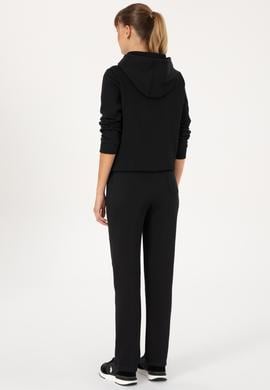 Kadın Siyah Şardonlu Eşofman Altı - 50313583016