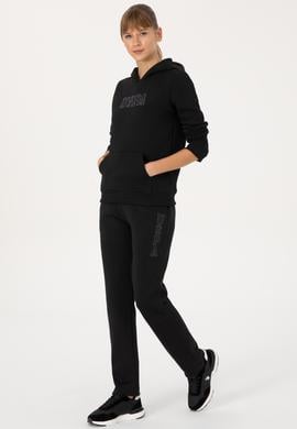 Kadın Siyah Şardonlu Eşofman Altı - 50313583016