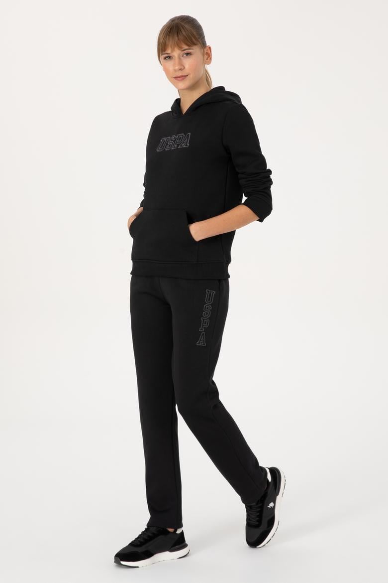 Kadın Siyah Şardonlu Eşofman Altı - 50313583016