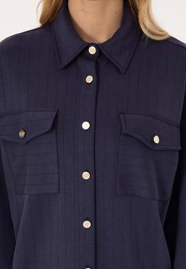 Kadın Mürdüm Örme Gömlek - 50309510020