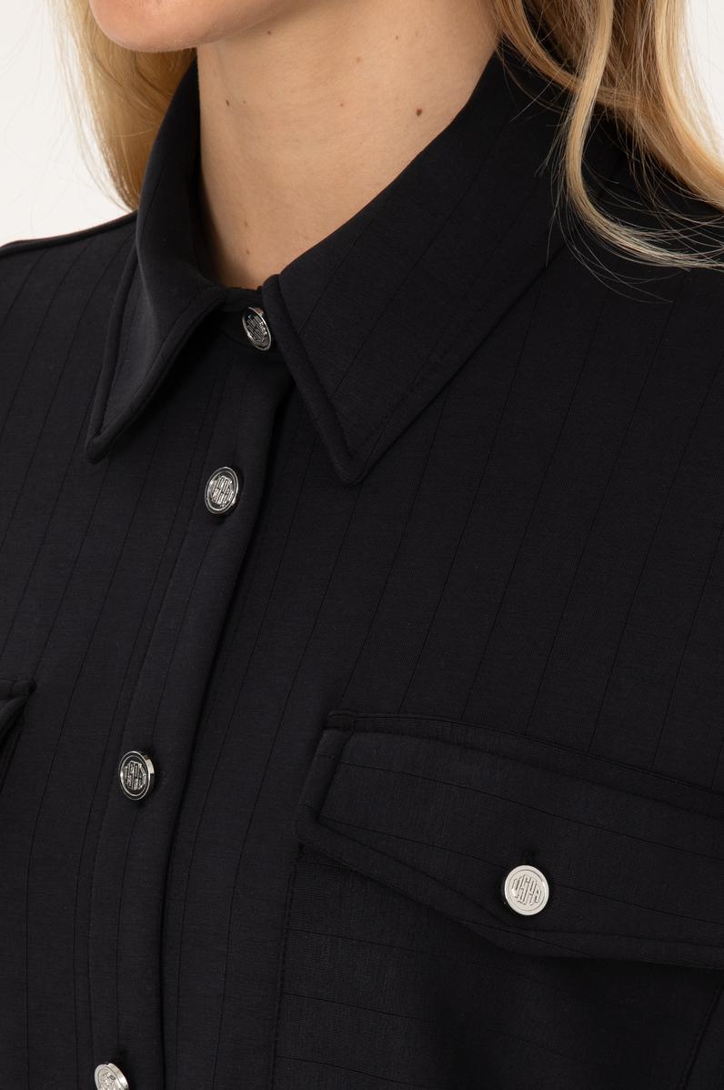 Kadın Siyah Örme Gömlek