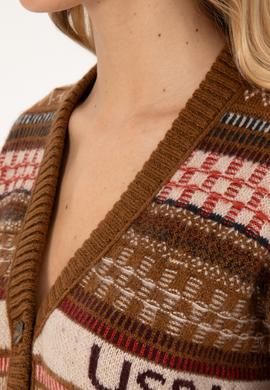 Kadın Camel Triko Hırka - 50310044007