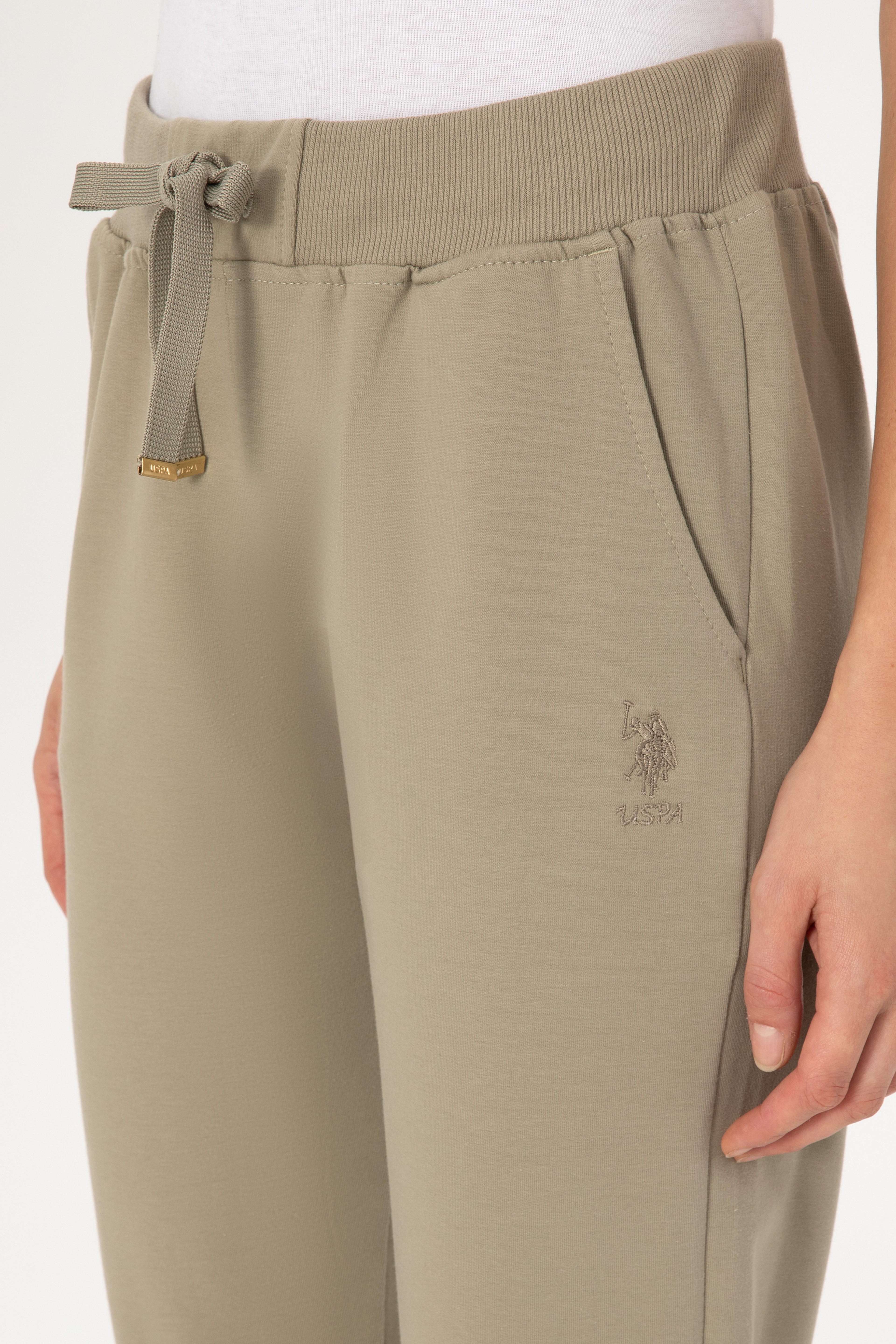 Kadın Açık Haki Jogger Eşofman Altı - Image 5