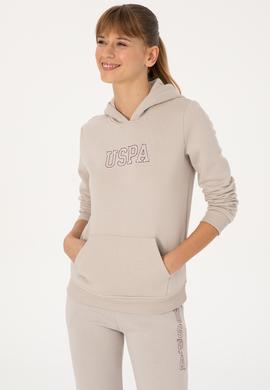 Kadın Taş Şardonlu Kapüşonlu Basic Sweatshirt - 50313566071