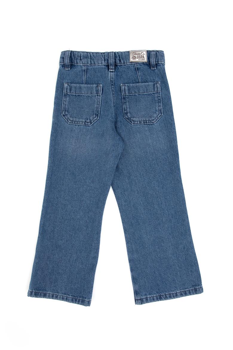 Kız Çocuk Açık Mavi Flare Fit Jean Pantolon - 50317882009