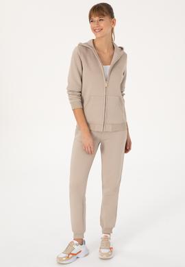 Kadın Taş Şardonlu Jogger Örme Pantolon - 50319079004