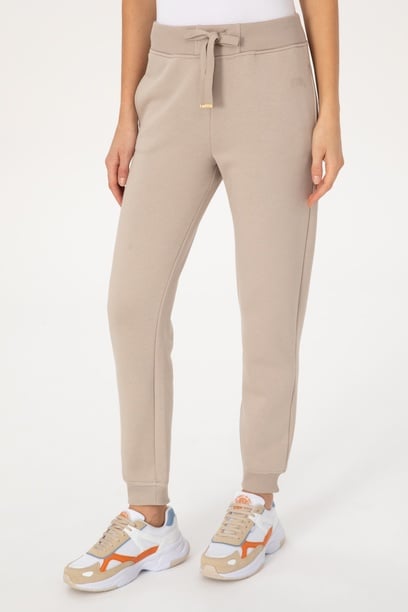 Kadın Taş Şardonlu Jogger Örme Pantolon