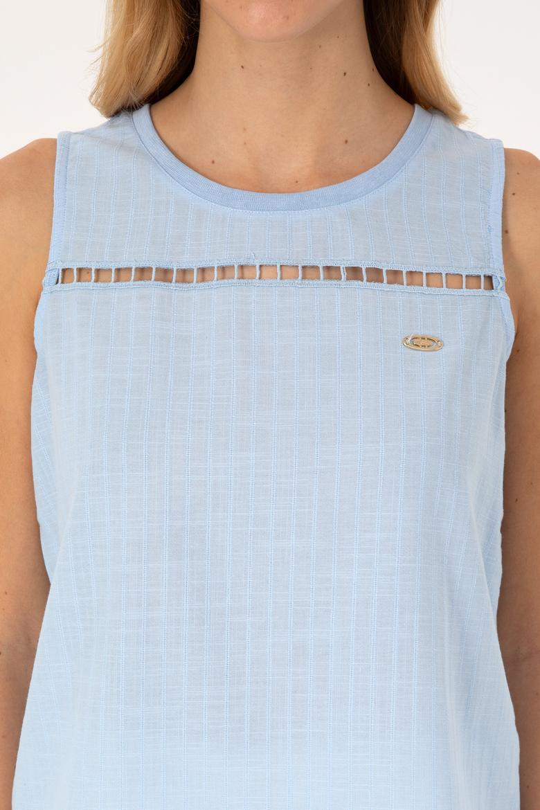 Kadın Açık Mavi Tişört - 50300747006