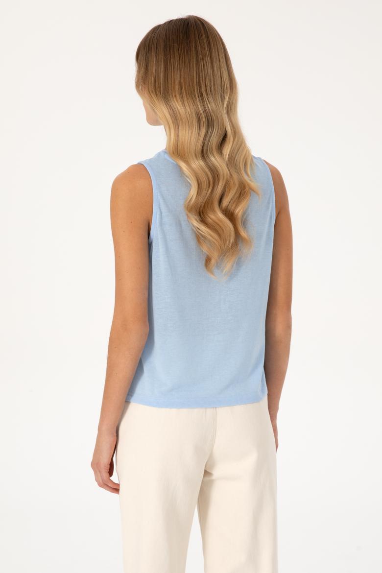 Kadın Açık Mavi Tişört - 50300747006