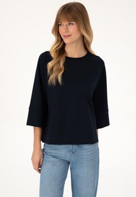 Kadın Lacivert Bisiklet Yaka Sweatshirt - 50307782013