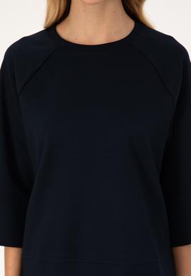 Kadın Lacivert Bisiklet Yaka Sweatshirt - 50307782013