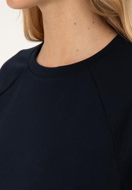 Kadın Lacivert Bisiklet Yaka Sweatshirt - 50307782013