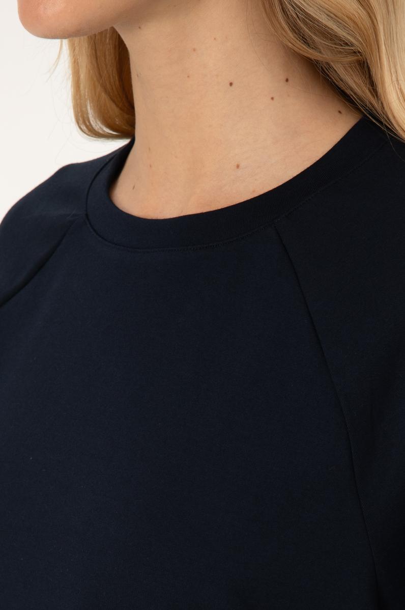 Kadın Lacivert Bisiklet Yaka Sweatshirt