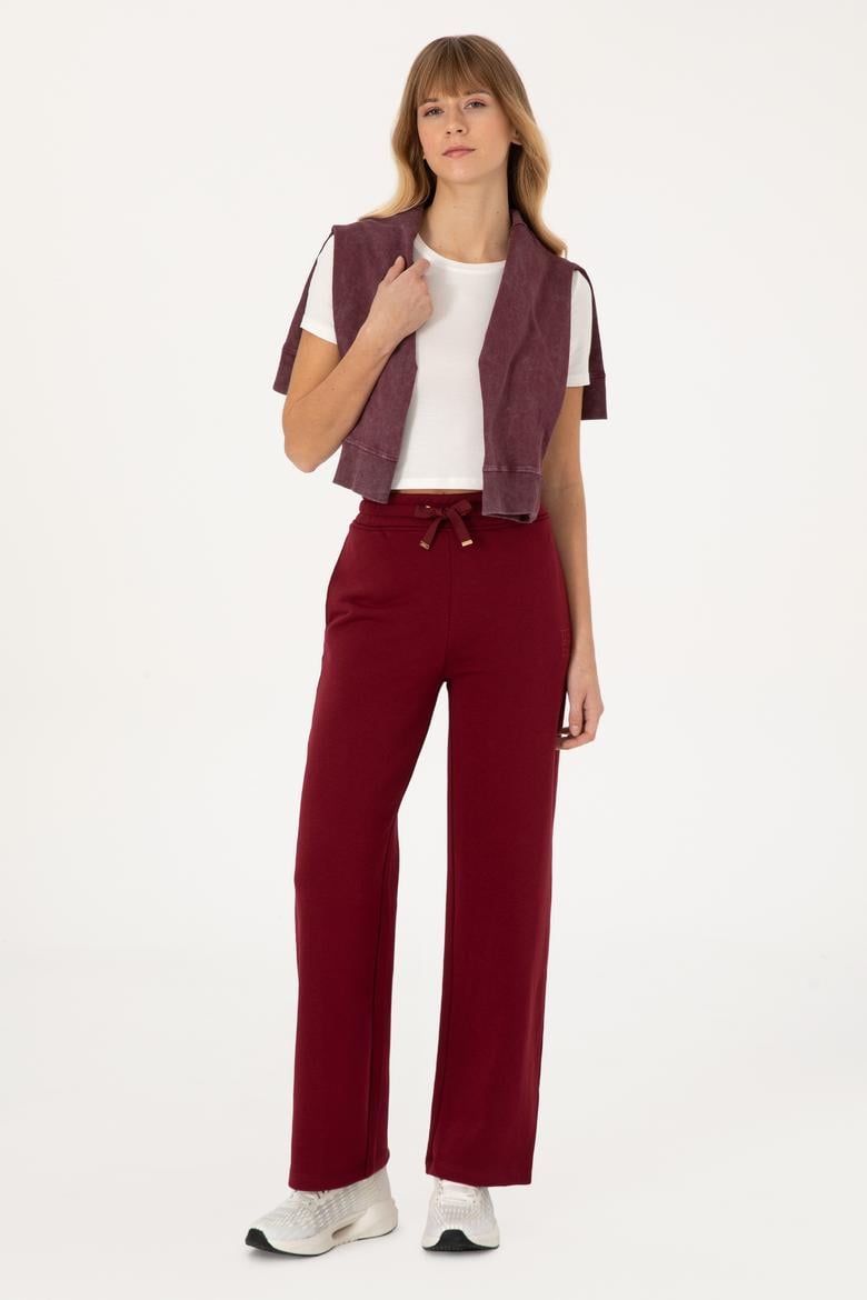 Kadın Bordo Eşofman Altı