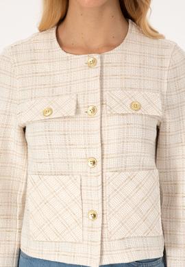 Kadın Krem Ceket - 50308757021