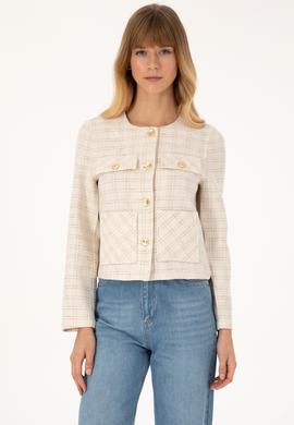 Kadın Krem Ceket - 50308757021