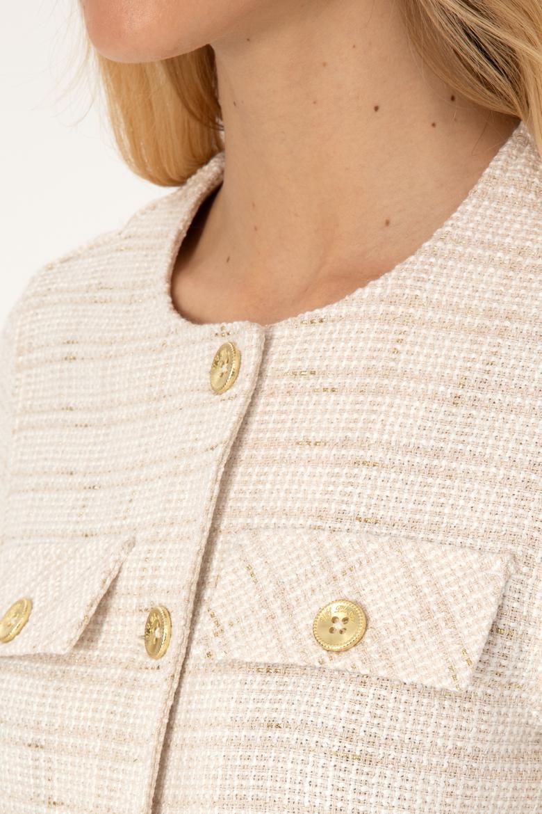 Kadın Krem Ceket - 50308757021