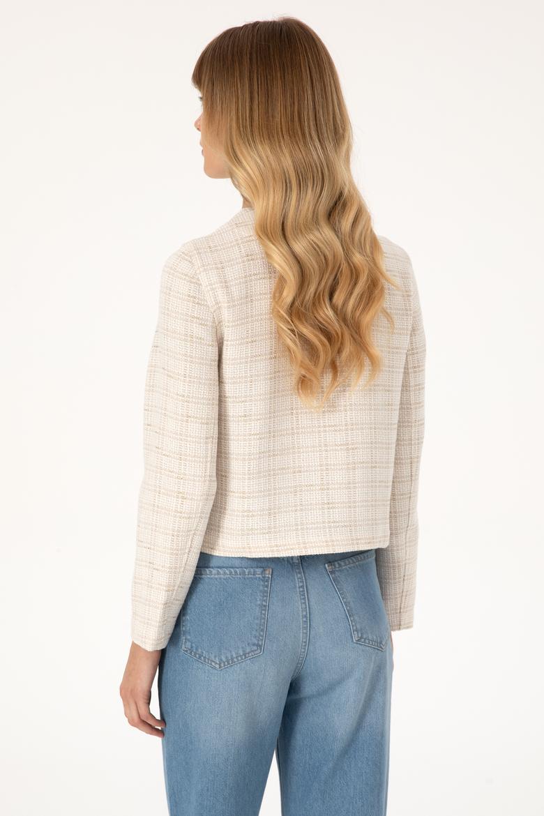 Kadın Krem Ceket - 50308757021