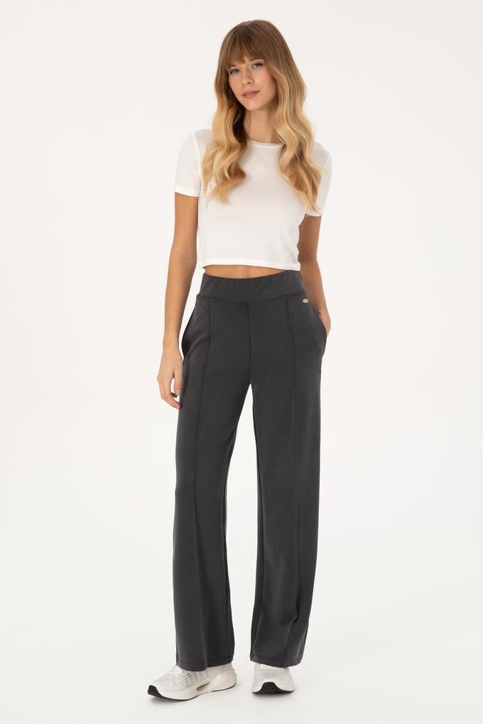 Kadın Antrasit Modal Karışımlı Loose Fit Eşofman Altı