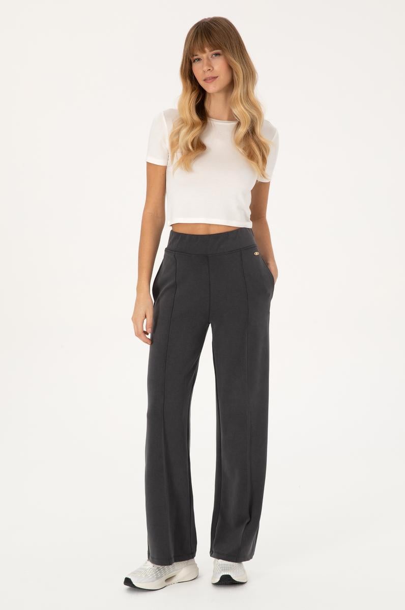 Kadın Antrasit Modal Karışımlı Loose Fit Eşofman Altı