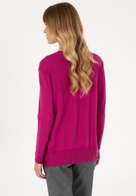 Kadın Pembe Bisiklet Yaka Basic Kazak - 50313579062