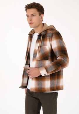 Erkek Camel Kapüşonlu Gömlek - 50308139010