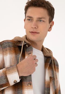 Erkek Camel Kapüşonlu Gömlek - 50308139010