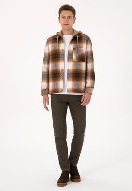 Erkek Camel Kapüşonlu Gömlek - 50308139010