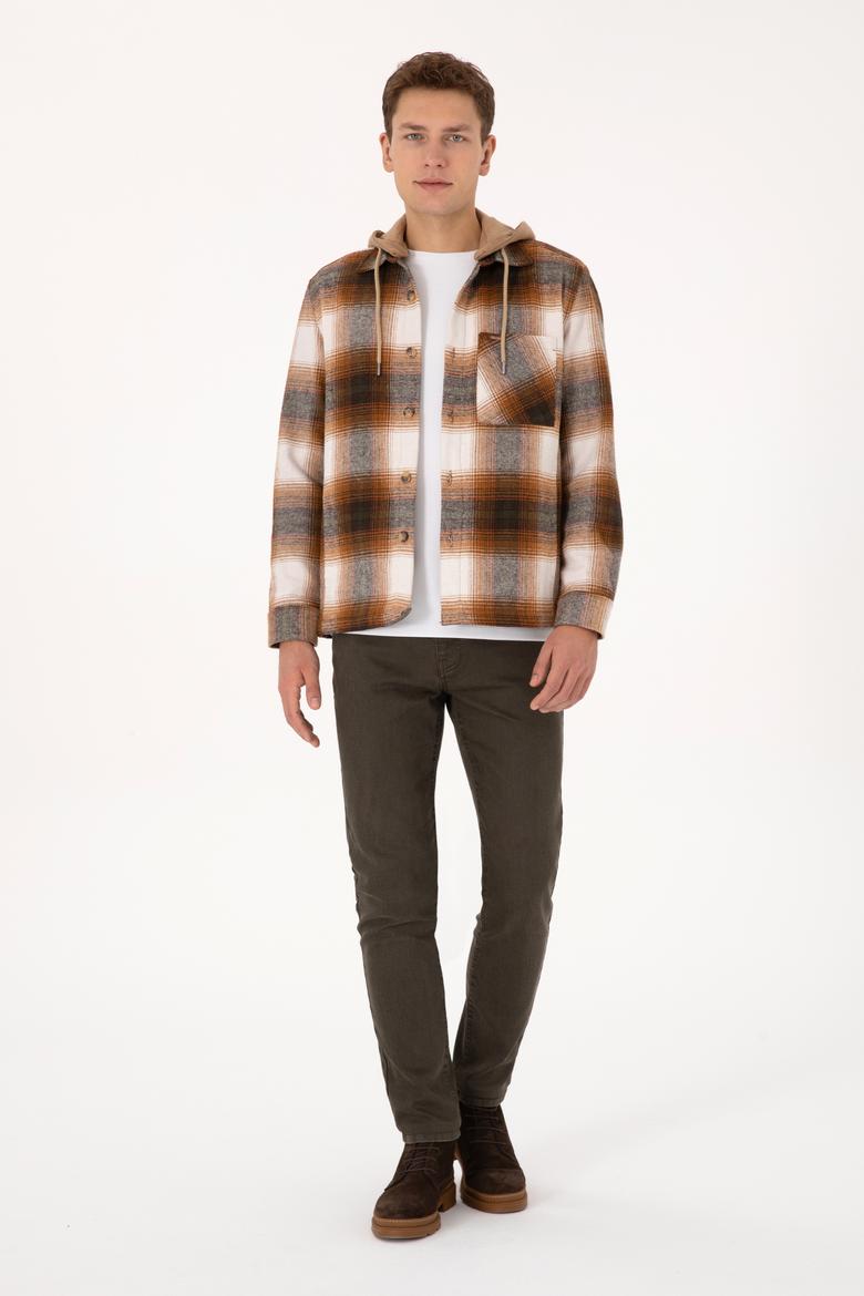 Erkek Camel Kapüşonlu Gömlek - 50308139010