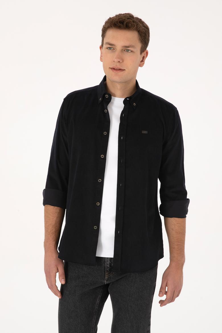 Erkek Siyah Uzun Kollu Gömlek - 50315915005
