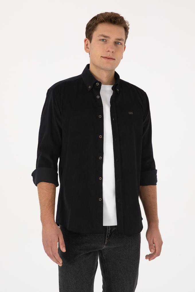 Erkek Siyah Uzun Kollu Gömlek
