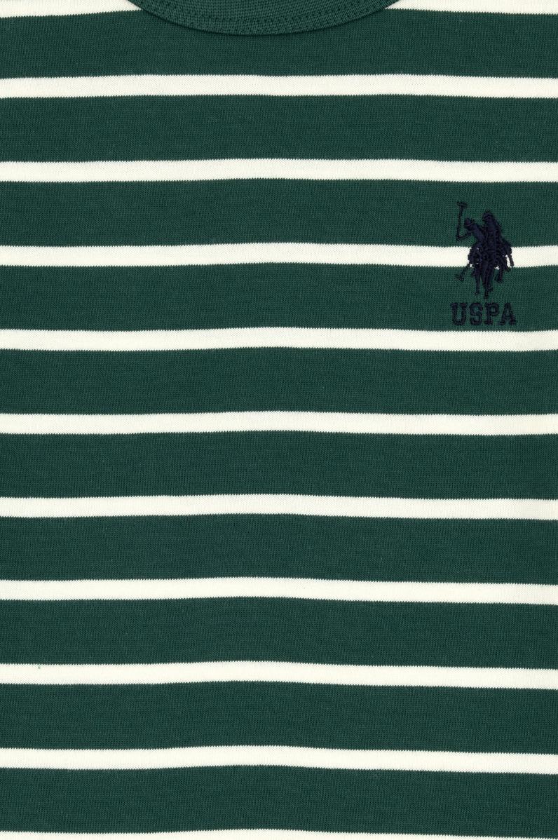 Erkek Çocuk Koyu Yeşil Bisiklet Yaka Sweatshirt