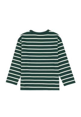 Erkek Çocuk Koyu Yeşil Bisiklet Yaka Sweatshirt - 50316684012