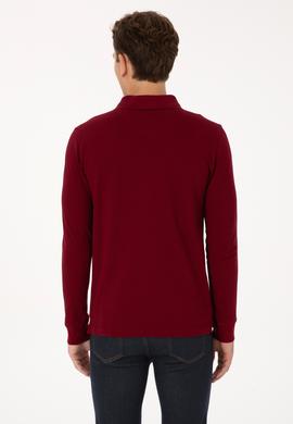 Erkek Bordo Basic Sweatshirt - 50307687056