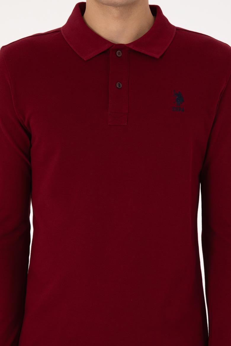Erkek Bordo Basic Sweatshirt - 50307687056