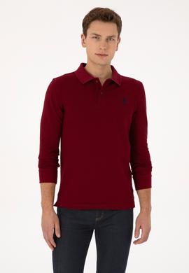 Erkek Bordo Basic Sweatshirt - 50307687056