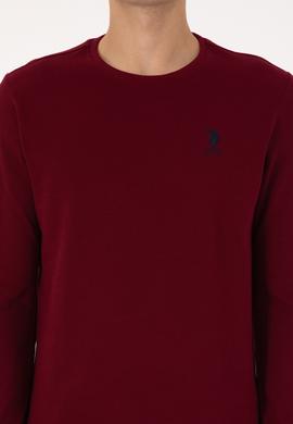 Erkek Regular Fit Bisiklet Yaka Bordo Sweatshirt - 50310310016