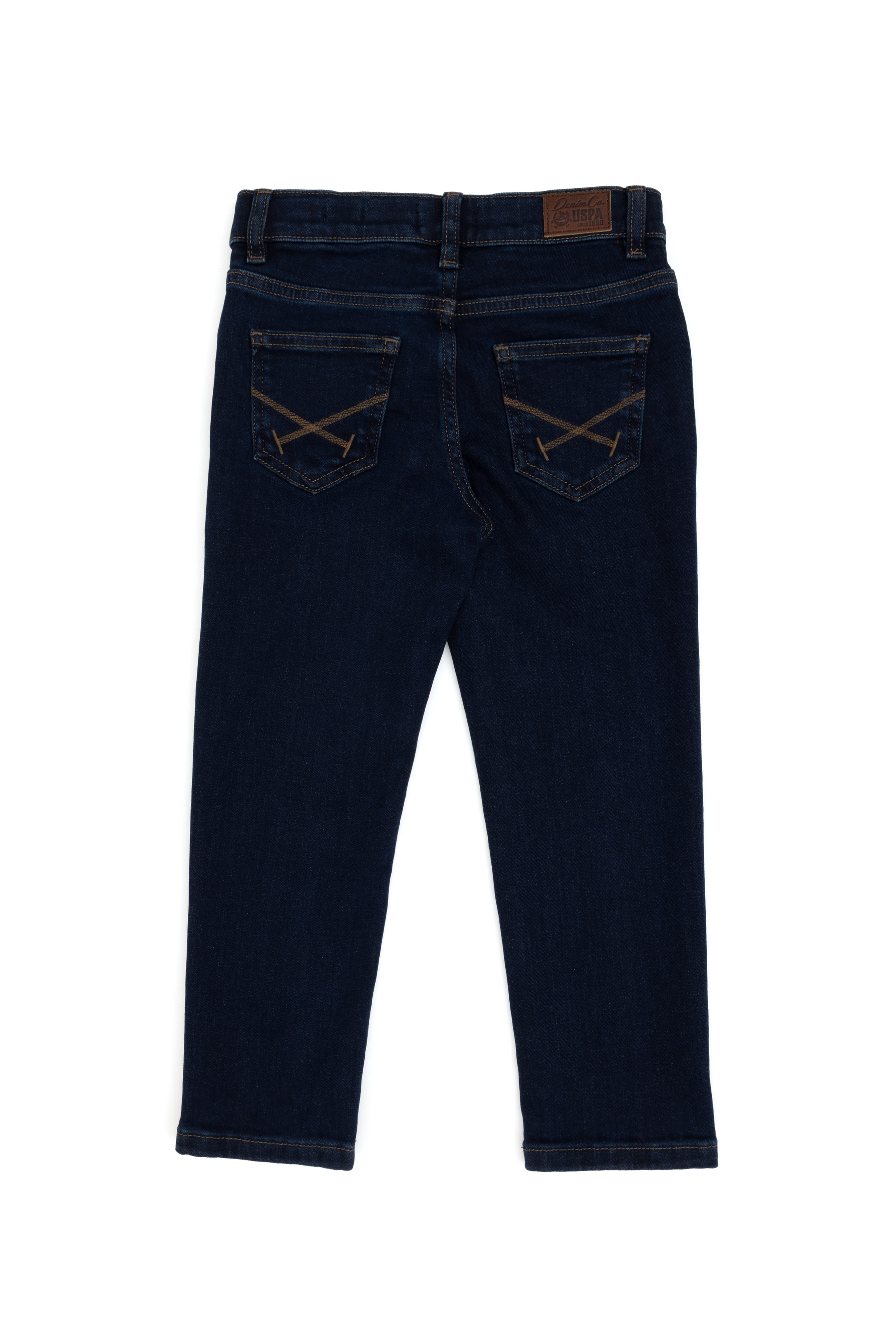 Erkek Çocuk Slim Fit Koyu Mavi Jean Pantolon - Image 3
