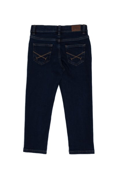 Erkek Çocuk Slim Fit Koyu Mavi Jean Pantolon