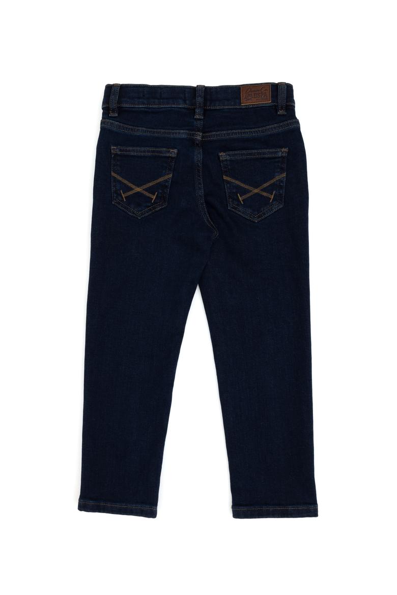 Erkek Çocuk Slim Fit Koyu Mavi Jean Pantolon - 50310285018